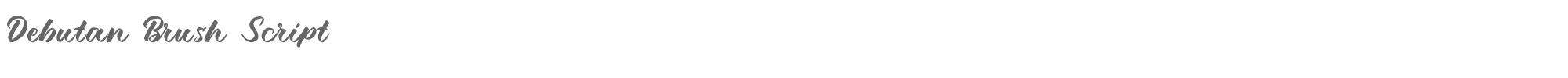 Debutan Brush Script Debutan Brush Script.otf font preview